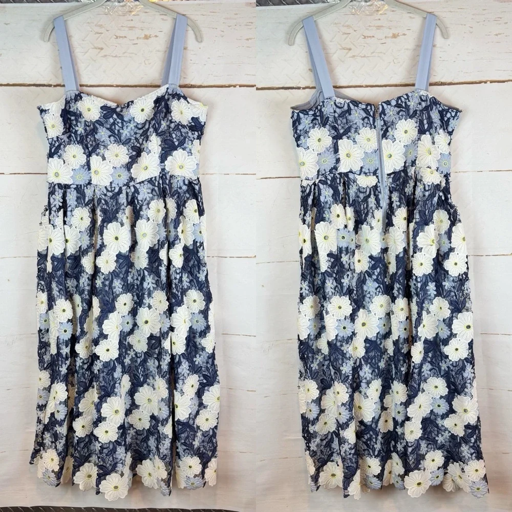 Aqua | Floral Lace Midi Dress, XL - Picture 4 of 10